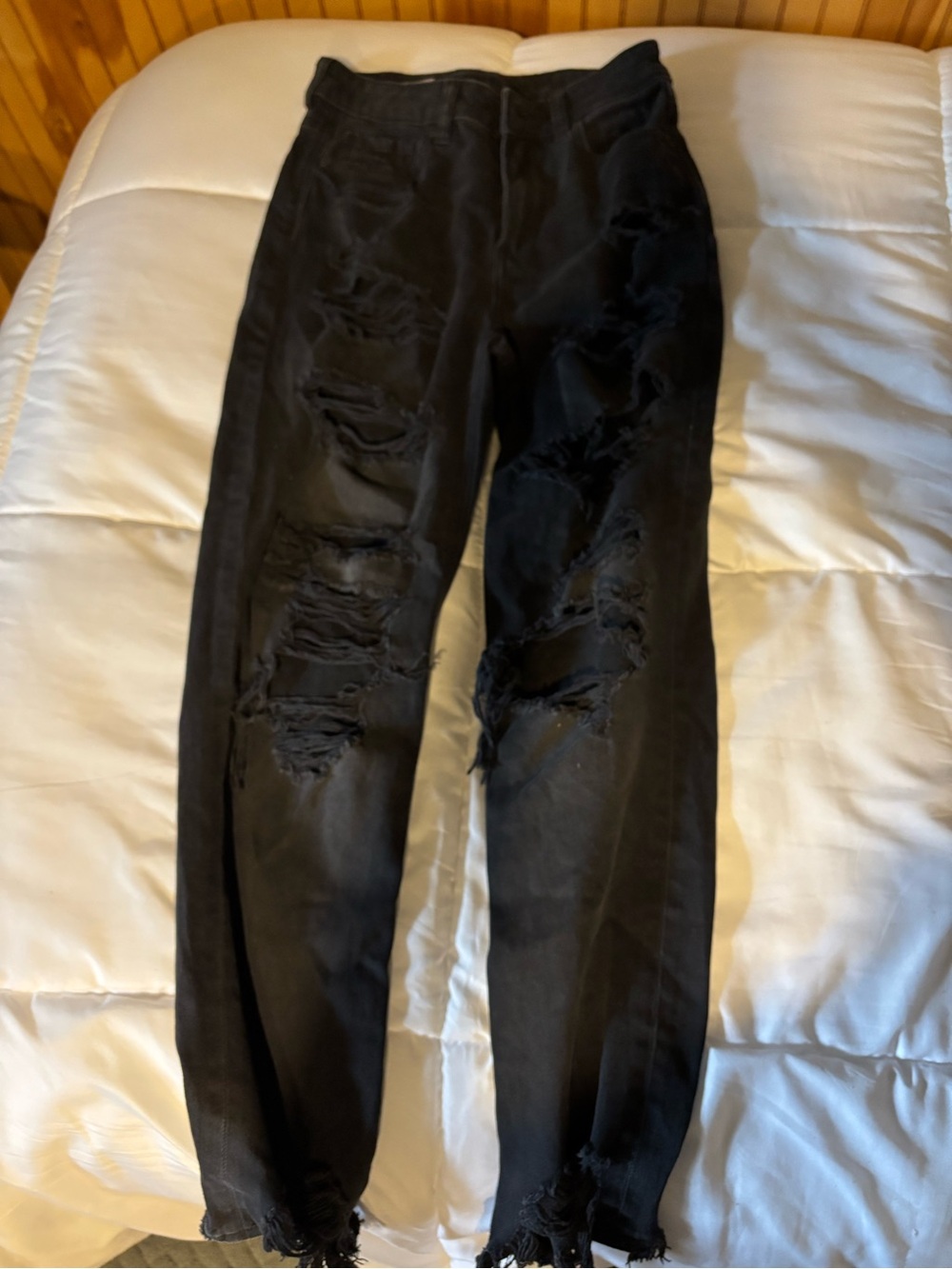 Black Distressed woman’s  Jeans